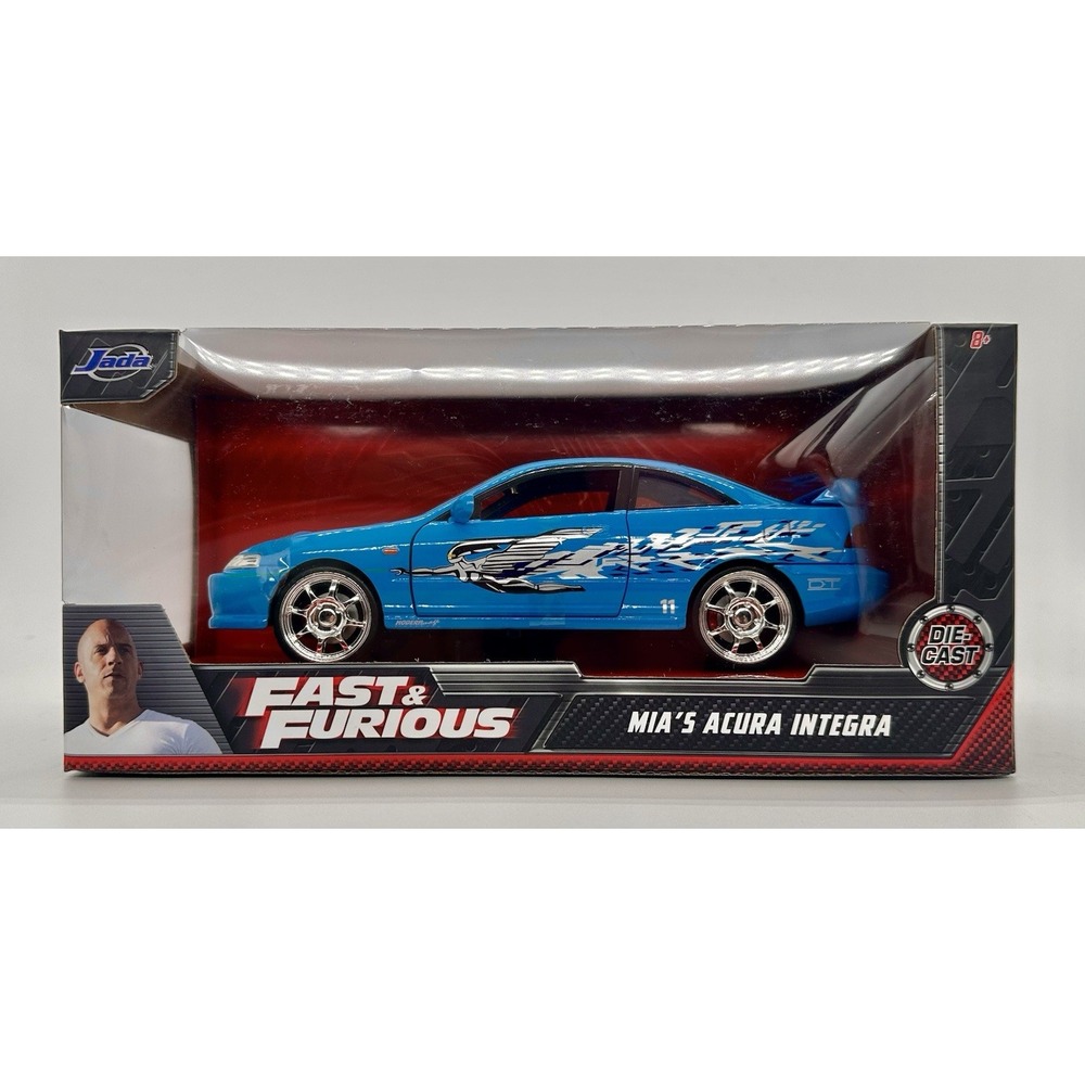 Jada Fast & Furious Mia's Acura Integra Blue 1:24 Diecast 30739 NEW